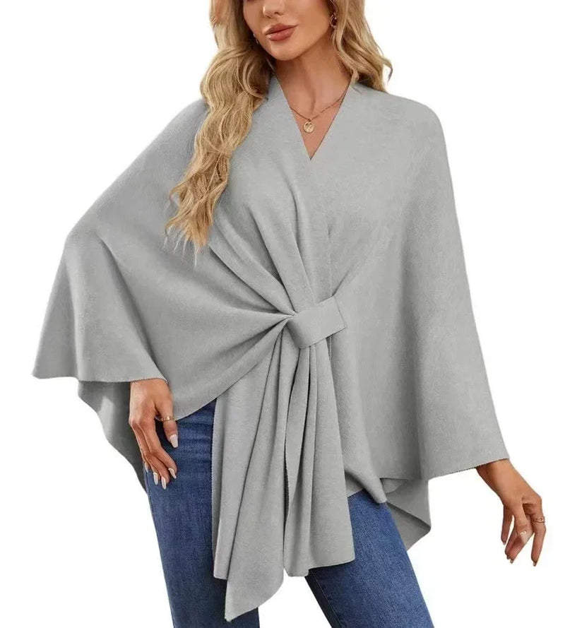 Poncho con Cuello en V