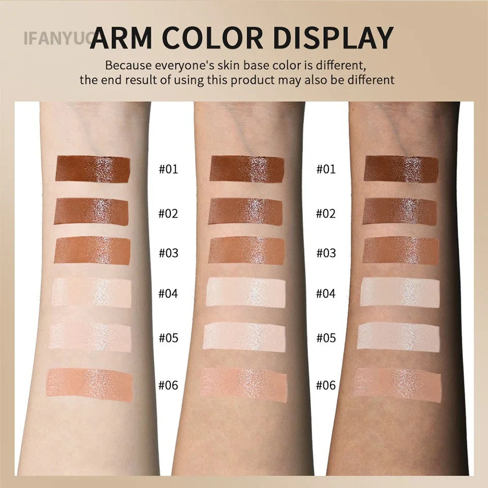 6 Color Tinted Foundation Cream Stick Waterproof