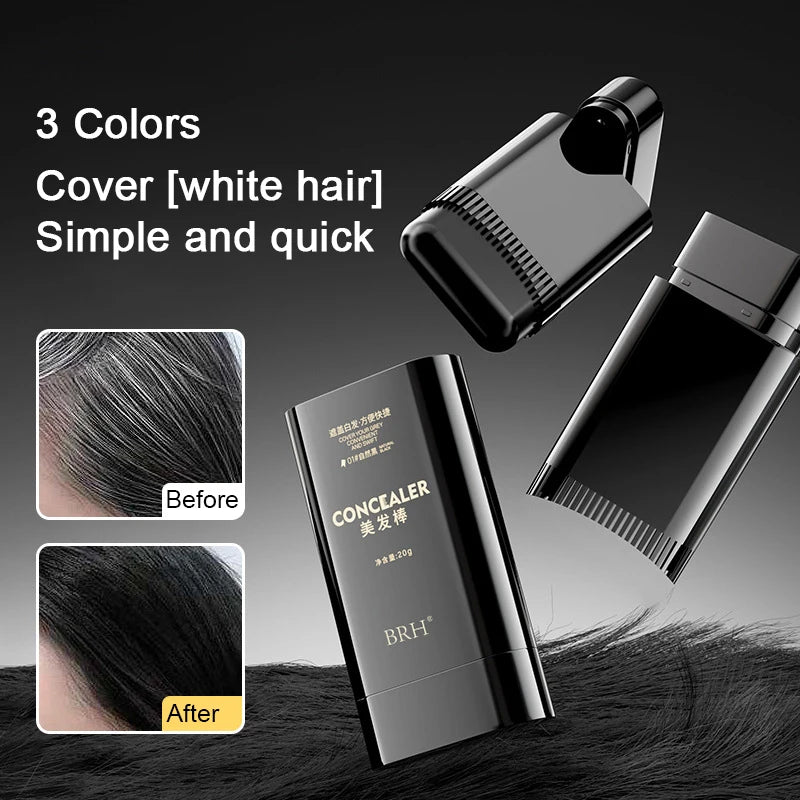 Hair Dye Stick with Built-In Comb,Easy Twist Applicator,Waterproof & Sweatproof,Long-Lasting Color, Covers Gray,Idea for Daily