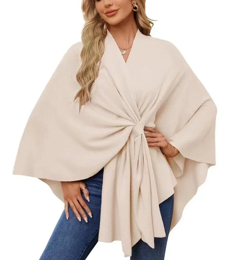 Poncho con Cuello en V