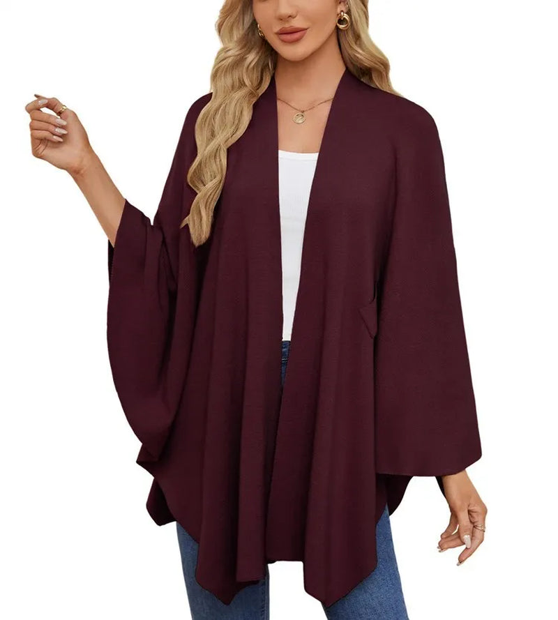 Poncho con Cuello en V